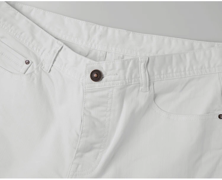 Мужские Белые микроэластик летние хлопчатобумажные шорты мужские раза локомотив фирменный дизайн Шорты джинсы мода итальянский стиль K771