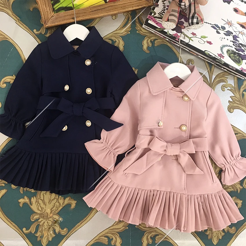 

6474 Princess Christmas Toddler Baby Girl Jacket Kid Coat Winter Fall Children Outwear wholesale Thanksgiving baby girls clothes