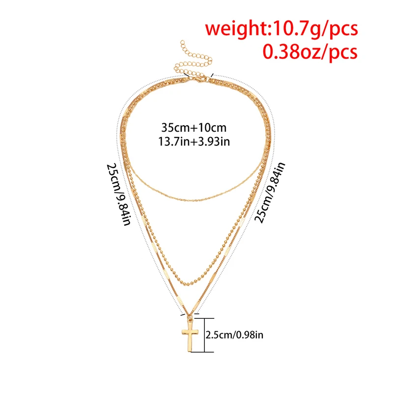 Ailodo модная подвеска крест ожерелье для женщин Многослойные золотые серебряные цепные Чокеры ожерелье на шею воротник Bijoux подарок LD213