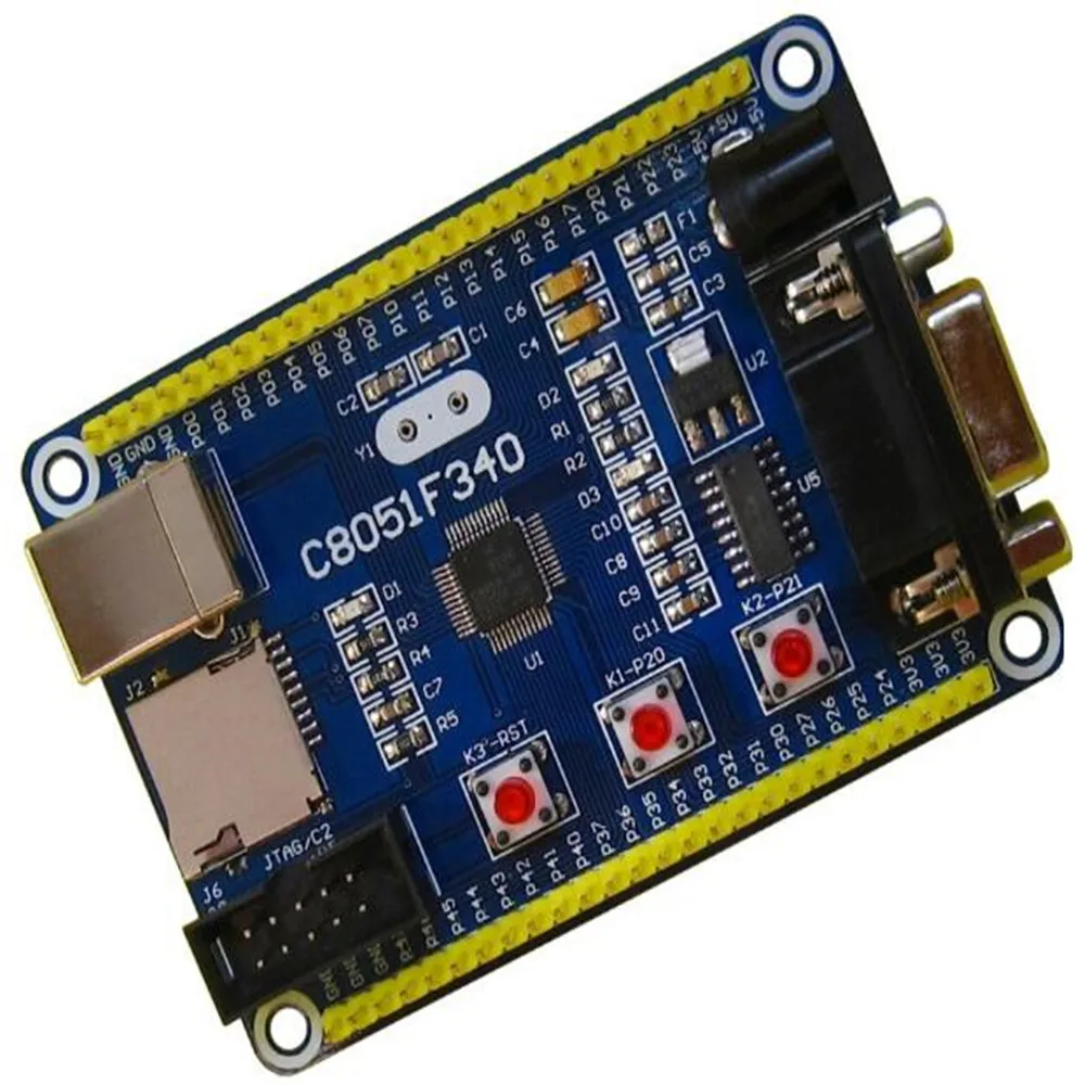 C8051F340/C8051F380 системная плата для развития | Электроника