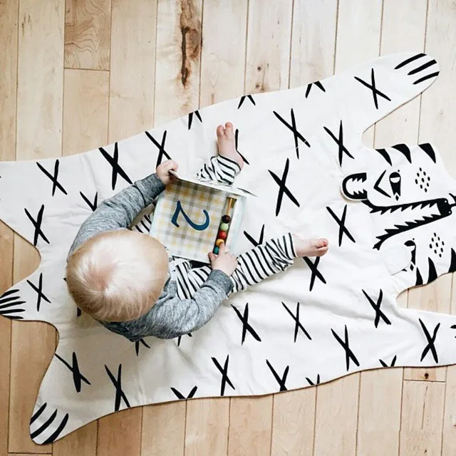 2018 INS Fashion Baby Kids Child Game font b Mat b font Heirloom Bear Blanket Tiger
