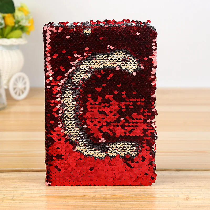 

Daily Memo English Letter Gift Smooth Writing School Office Notebook Stationery Colorful Exquisite Eye-protect Sequins Fashion