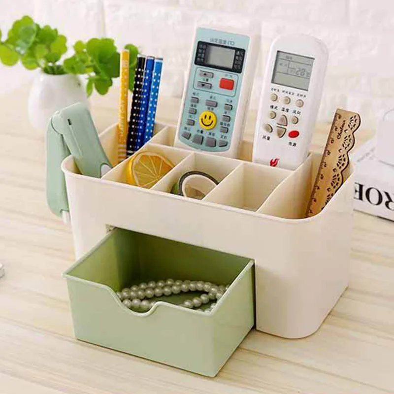 1 Pcs Portable Plastic 6 Grids Makeup Storage Box For Lipstick Holder Organizer Nail Polish Display Stand