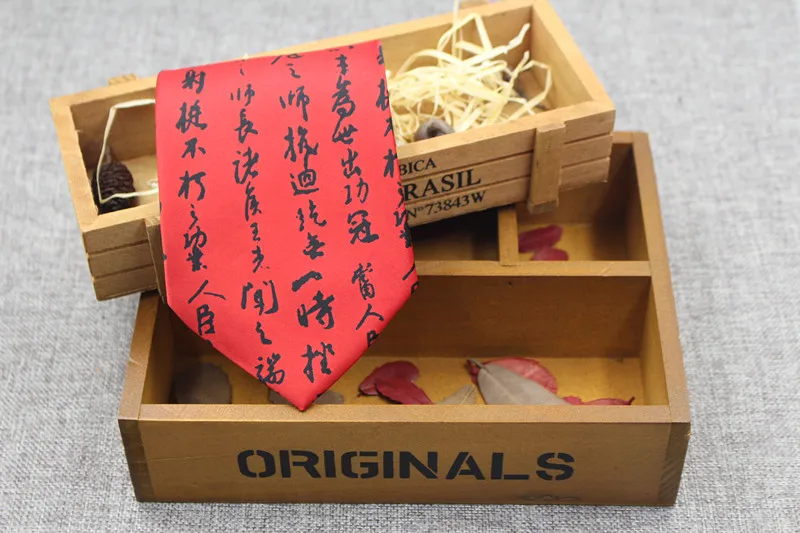 Китайский галстук каллиграфия модный подарок в честь китайского галстука 10 см