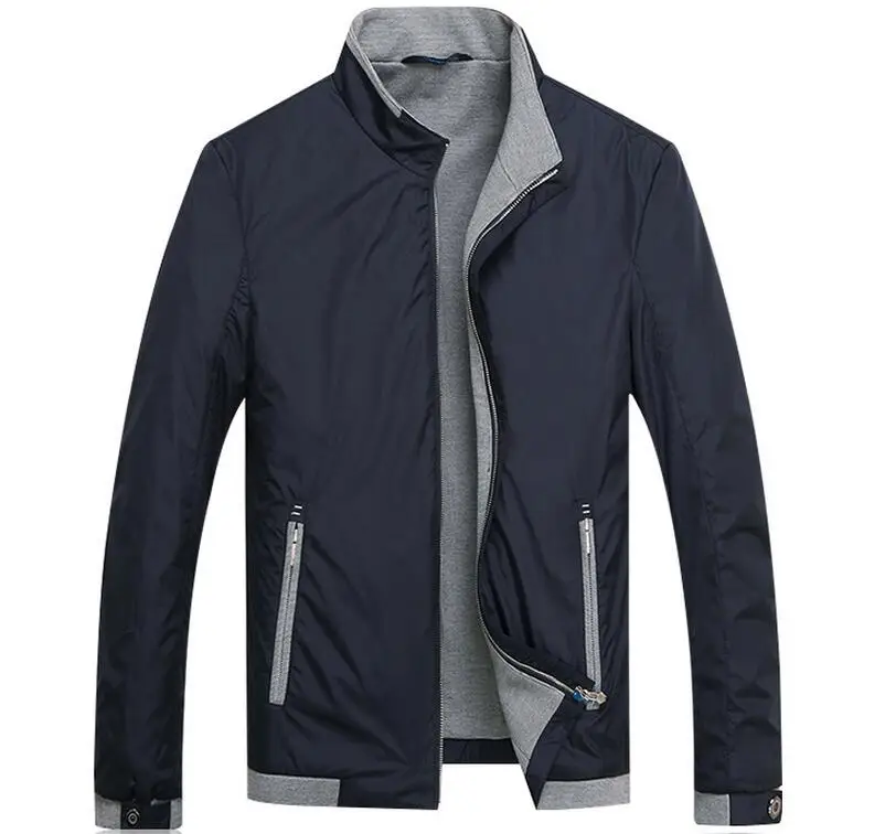 M-6XL, хит, Весенняя Новинка, Мужская модная тонкая куртка для отдыха, однотонная куртка с воротником