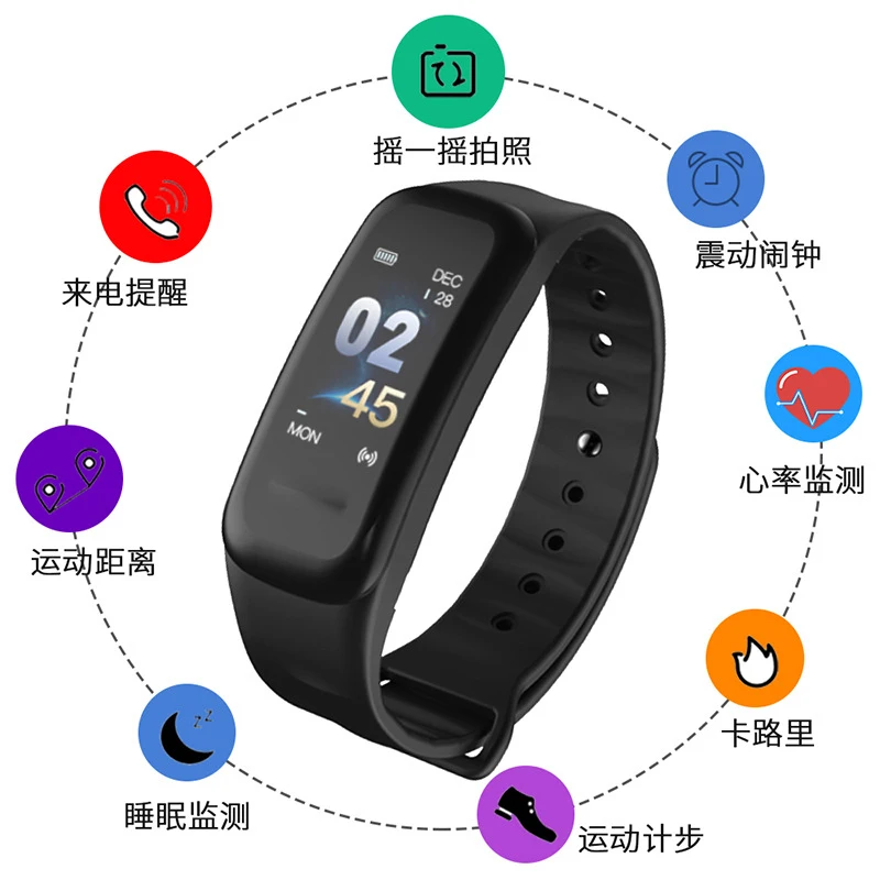 

Heart rate monitoring smart watches men sports electronic watch couple waterproof watch brand woman clock Bluetooth reloj mujer