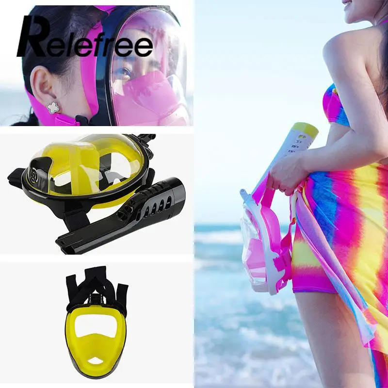 Swimming Mask Durable Breathing Tool Swimming Goggles Snorkel S/L 2