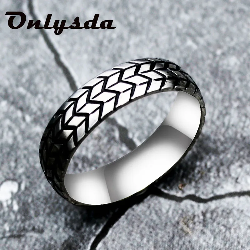 Mens Gold Stainless Steel Black Onyx Celtic Punk Motorcycle Biker Rings Jewelry