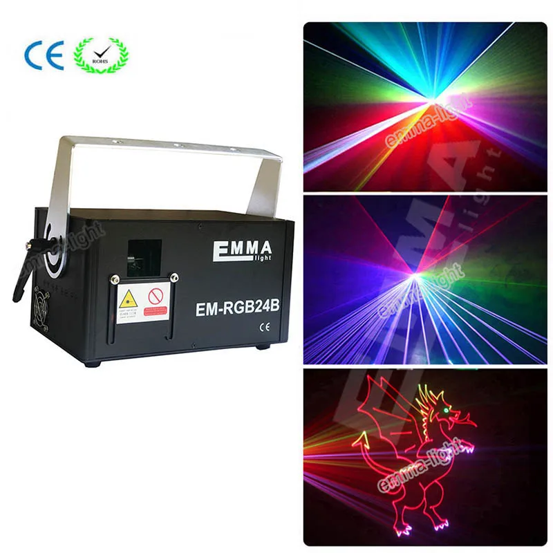

rgb 1500 1.5W SD CARD ILDA DMX Sound Control Animation multi color Laser Light