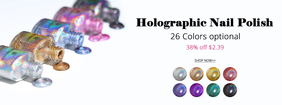 BORN PRETTY Deluxe голографический лак для ногтей Блестящий лазер Блестящий мерцающий цветной лак для ногтей 6 мл