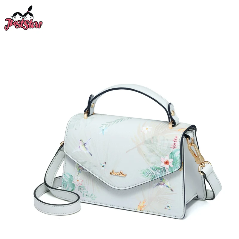 Сумка JUST STAR Женская из искусственной кожи с цветочным принтом|Сумки ручками| |