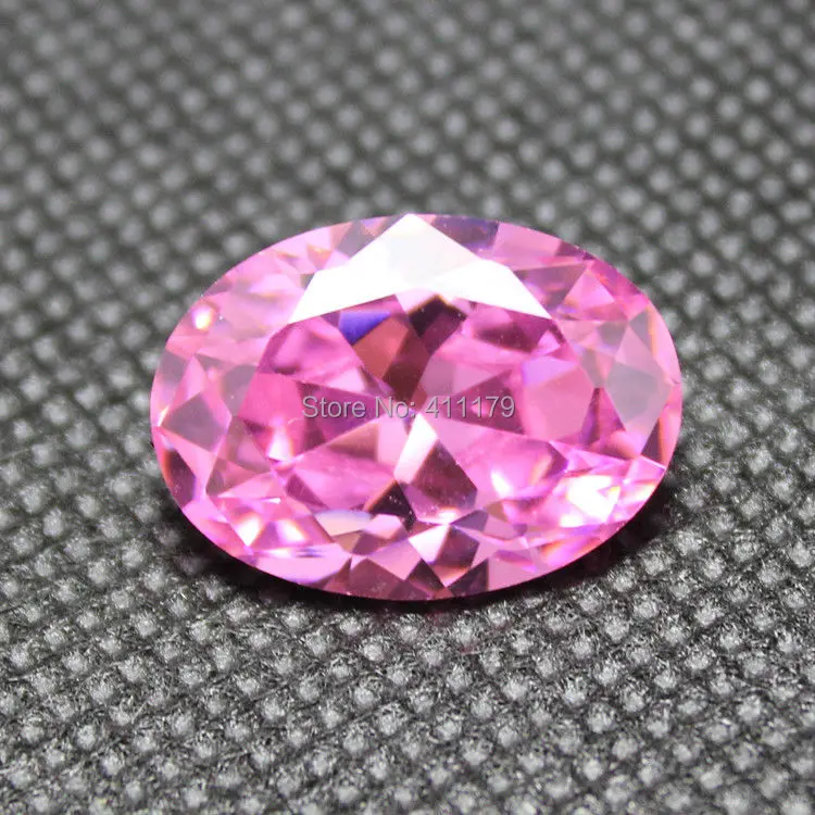 

Pink Cubic Zirconia stones top quality CZ stone gemstones beads crystal faceted created gemstone oval shape DIY jewelry making
