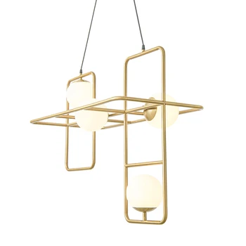 

Nordic Modern simple fashion pendant light living room dining room bedroom lamps led iron creative art designer lighting fixture