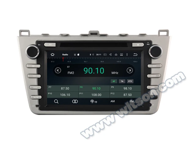 Top 8" 4GB RAM Android 8.0 Oreo OS Car DVD Navigation GPS Radio for Mazda 6 2008 2009 2010 2011 2012 with Full Video Output Support 1