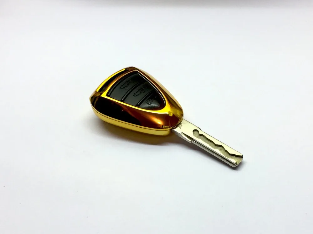 Hard Plastic Gloss Multi-colors Keyless Remote Key Protection Case Cover Porsche SILVER Head Remote Key key case,key case cover,remote control case cover