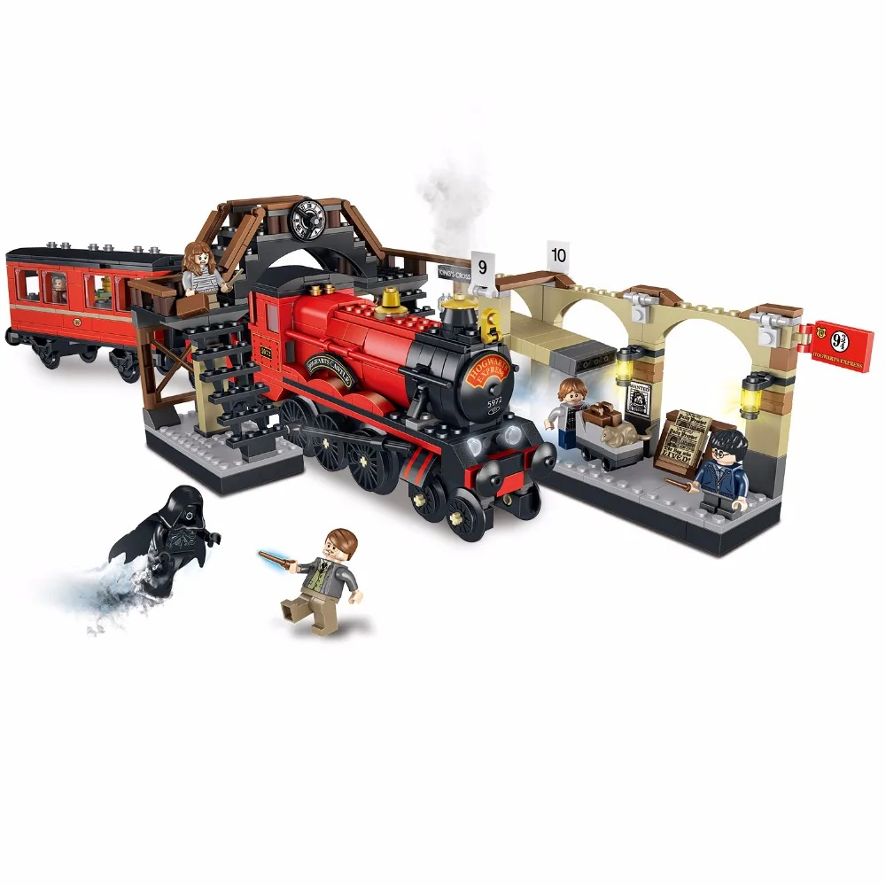 Harry Potter Train Trip 836pcs Compatibie Legoings Building Blocks Kit Toy DIY Educational Children Gifts