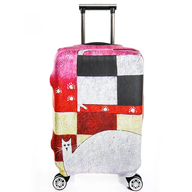 TRIPNUO толстый Дорожный Чехол для чемодана с большими цветами, защитный чехол для багажника, подходит для чемодана 19 ''-32'' - Цвет: 1