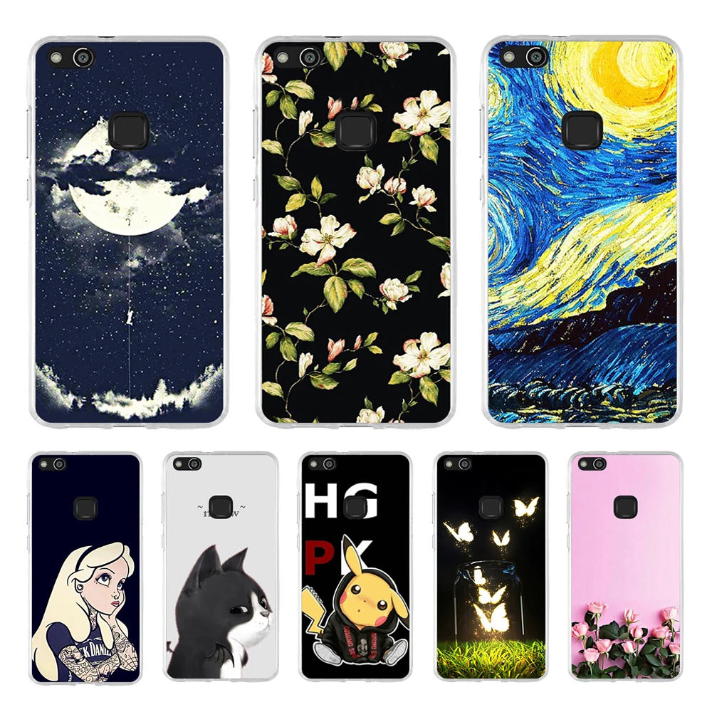 

Huawei P10 Lite Phone Case Silicone 5.2" Huawei P10lite Cute Fundas Protective Cases Huawei P10 Lite Back Cover TPU