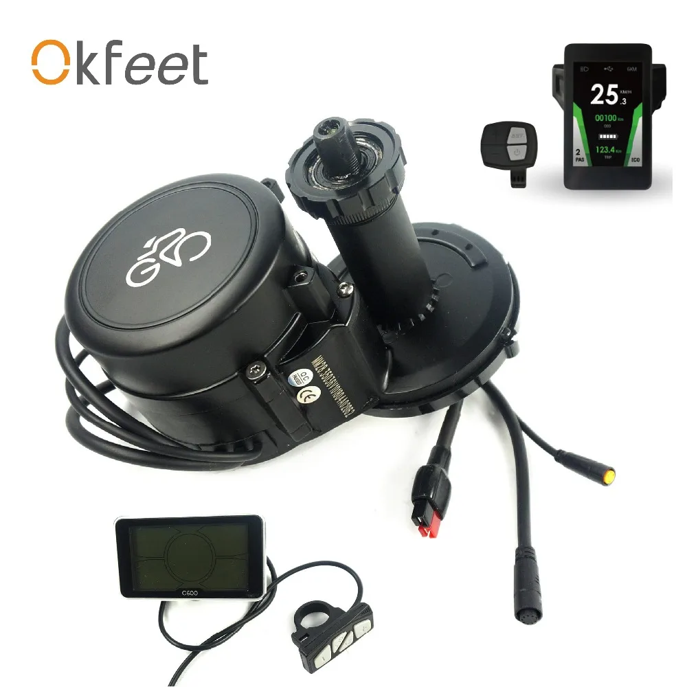 Zestaw Ebike Okfeet LB Lingbei wyświetlacz z silnikiem pośrednim 36V 250W e rower silnik typu middrive zestaw do konwersji roweru elektrycznego Zestaw Ebike Okfeet LB Lingbei wyświetlacz z silnikiem pośrednim 36V 250W e rower silnik typu middrive zestaw do konwersji roweru elektrycznego