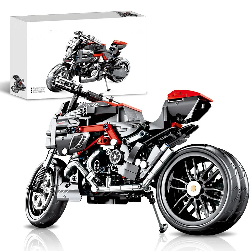 

Compatible Technic Motorcycle Car Racer Racing Harley Vehicle Model DIY Toy for Children supercar Building Block Brick Gift kids