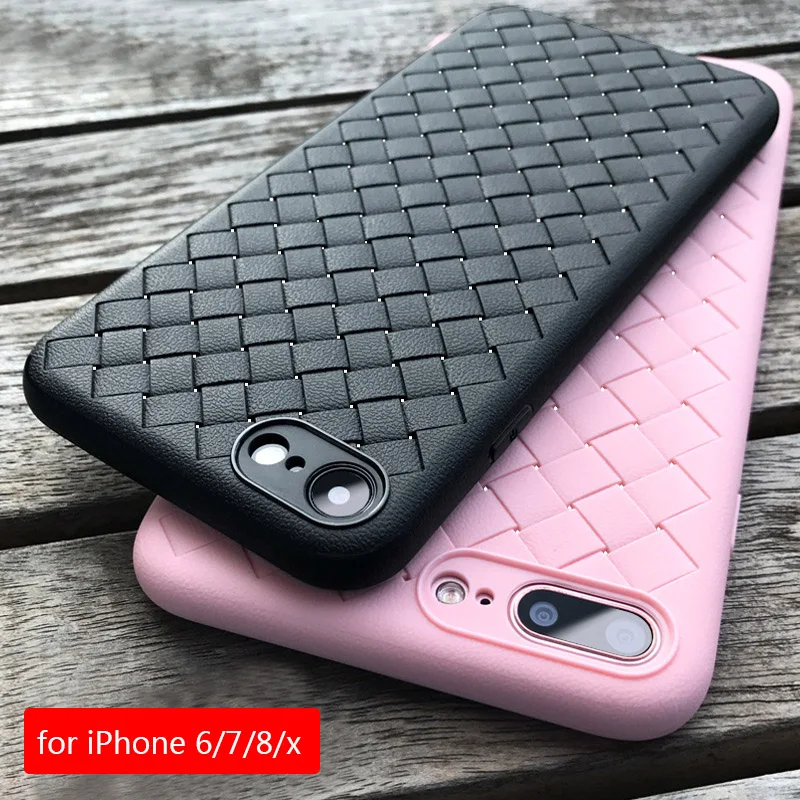 BROTOLA Luxury Breathable Woven Silicone Phone Case For iPhone 7 Case