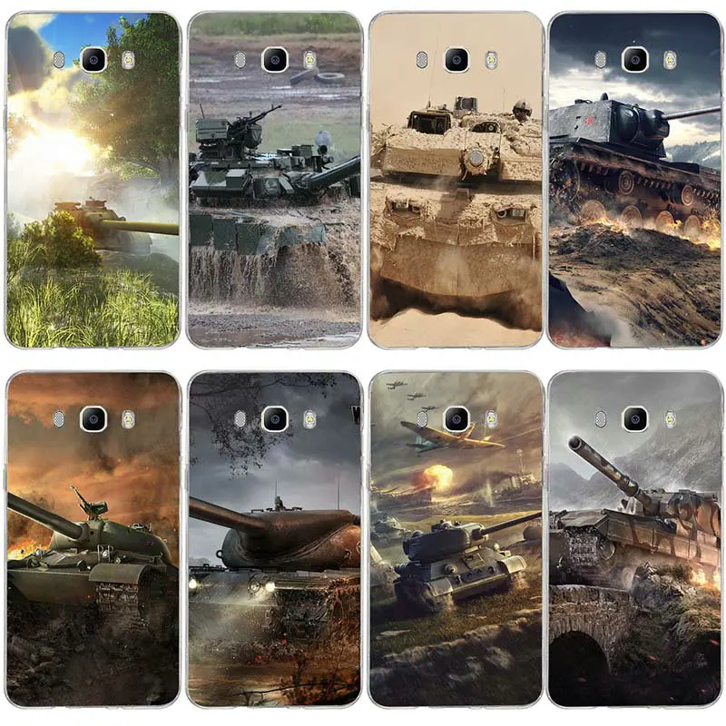 Soft TPU Silicone Phone Cases For Samsung Galaxy A3 A5 A7 J5 J7 J3 2017 J1 J2 2016 Coque Shell Hot World of Tank | Чехлы для