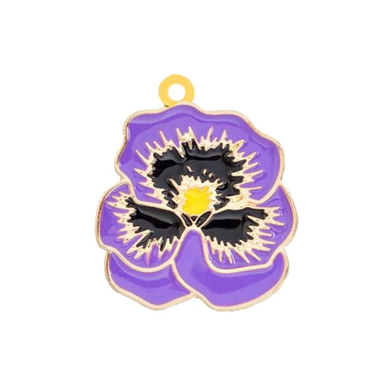 

Purple Blooming flower AEO Delta Sigma Theta Diy charm for Jewelry