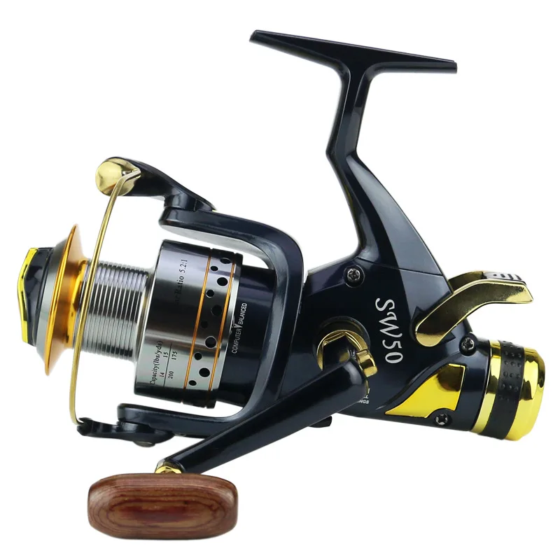 

YUYU Metal Fishing reel Spinning 5.2:1 9+1 BB Double brake Drag reel 5000 6000 distant wheel Sea fishing reel Rock lure fishing