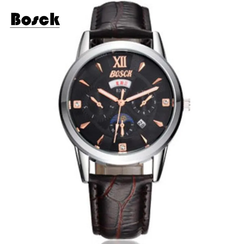 

British style trend Korean version of simple steel watch Europe and the United States retro slim Korean business men's watch