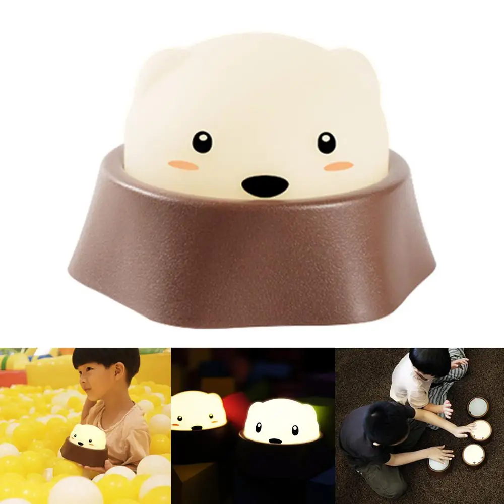 

MeterMall Cute Playing Hamster Night Light USB Charging Pat Lamp