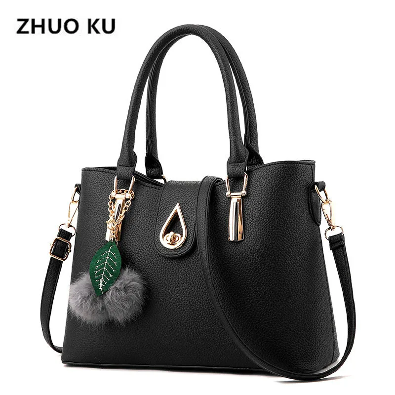 zhuoku New Arrival 2017 Women Fashion Handbags Pu Leather Shoulder Lady ...