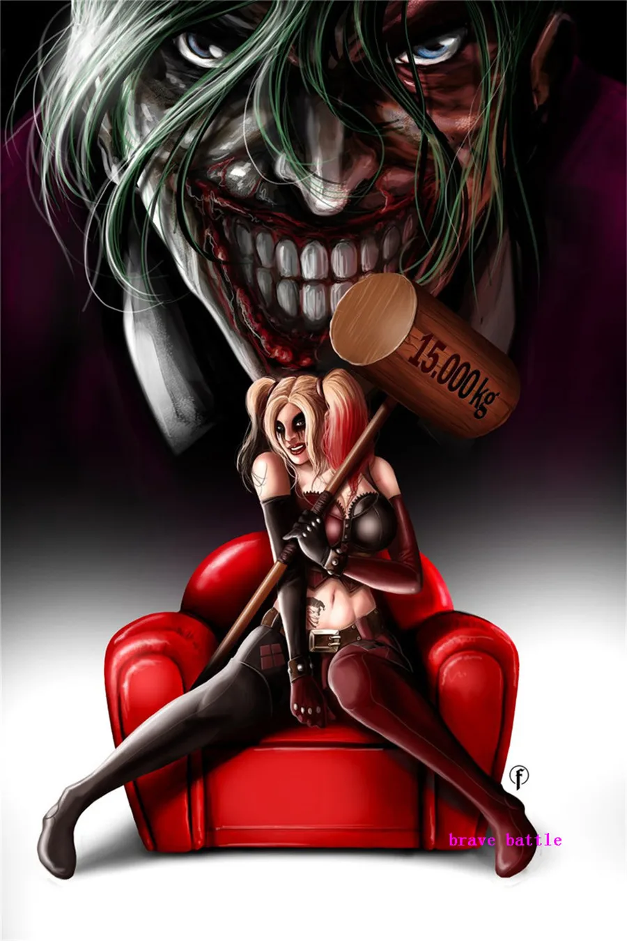 Harley Quinn Et Joker холст картина печать гостиная домашний декор Современное украшение
