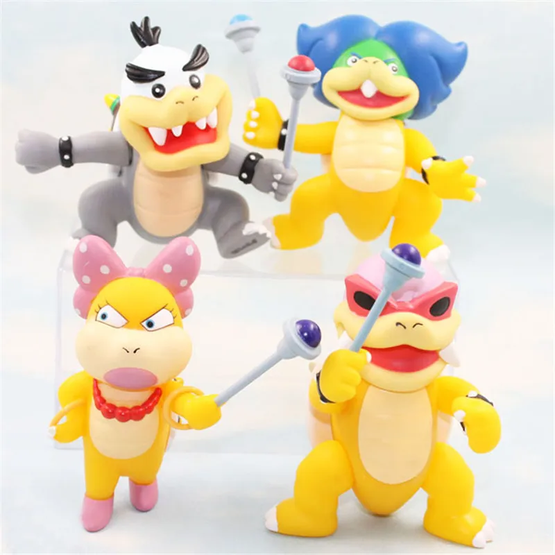 Rare Collection 10cm Super Mario Bros Koopaling Kids Iggy Ludwig Roy Wendy Lemmy Larry Action Figure Toy Rare Collection 10cm Super Mario Bros Koopaling Kids Iggy Ludwig Roy Wendy Lemmy Larry Action Figure Toy