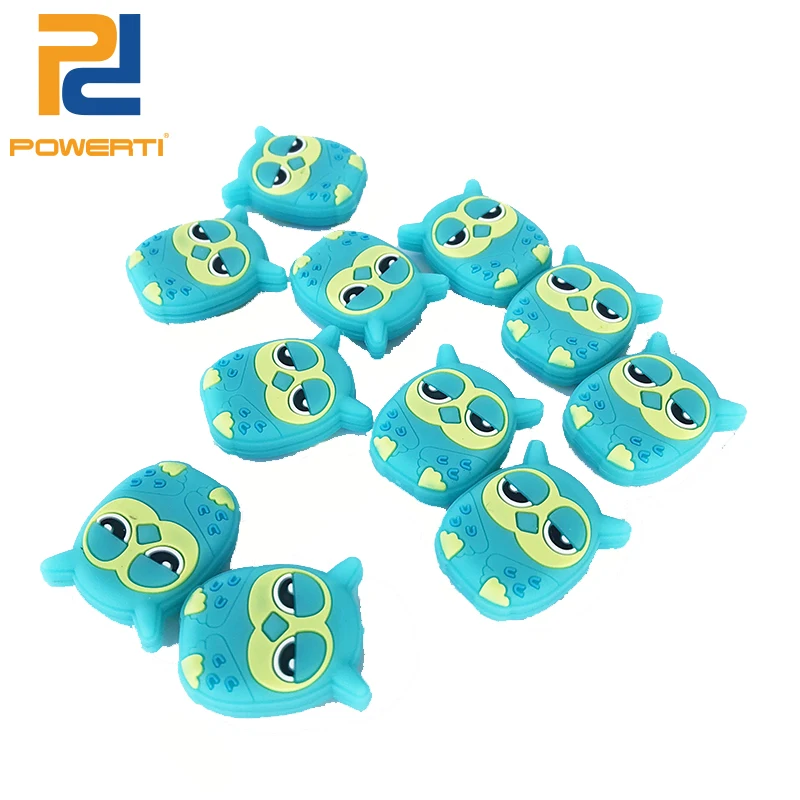 

POWERTI 10pcs/lot Tennis Vibration Dampener Small Owl Cute Tennis Dampener 2018 New Arrival
