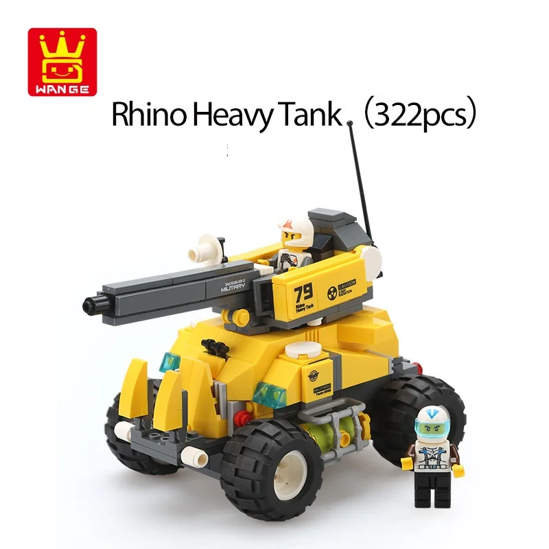 wange building blocks heavy Tank 3668-4