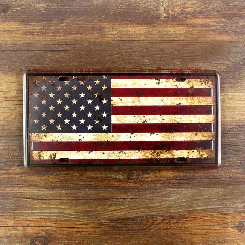 Vintage American Flag Wall Art popular flag license plate-buy cheap flag license plate lots from Vintage American Flag Wall Art popular flag license plate-buy cheap flag license plate lots from