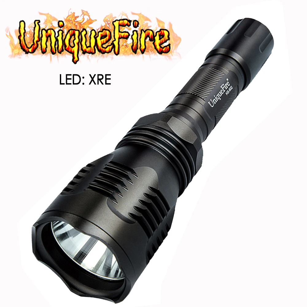 

UniqueFire Tactical Flashlight HS-802-XRE Led Single File Waterproof Lamp Torch,300 Lumens Lantern, Green/Red/White Light Lamp