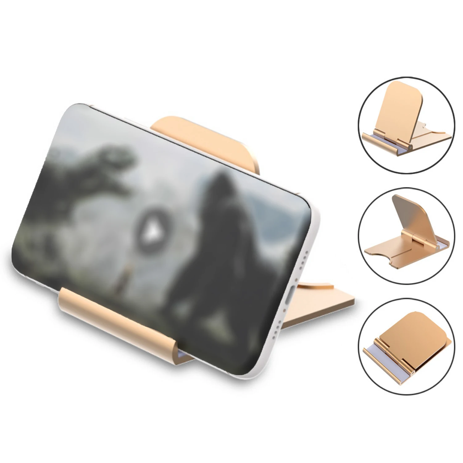

Besegad Portable Foldable Cell Phone Tablet Holder Stand Desktop Dock Cradle Home Office Supplies for Samsung Xiaomi Huawei