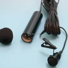 Профессиональный Черный всенаправленный петличный нагрудный зажим для галстука Микрофон XLR 3Pin Phantom ME3