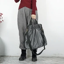 Женская нейлоновая тканевая сумка на плечо, простая складная сумка-мессенджер, Большая вместительная сумка, дизайн