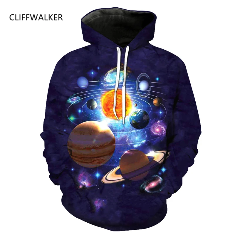 Unisex 3D Galaxy Print Hoodie - Space Themed Pullover Sweatshirt For Men & Women