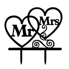 Свадебные торт вставлены карты вечерние Изысканная отделка(двойное сердце