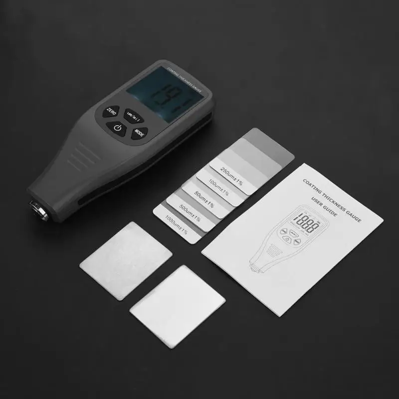 Толщиномер RZ240 измеритель толщины покрытия 0 1300 мкм с ЖК дисплеем|Приборы для