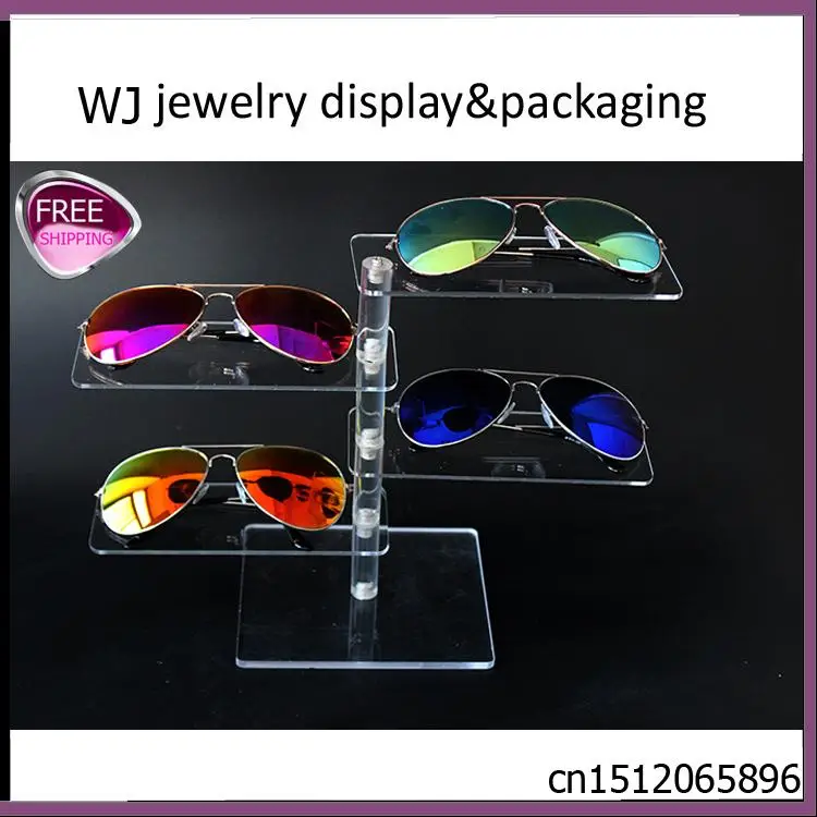 Wholesale Clear Acrylic Eyeglasses Display Shelf Reading Glasses Stand