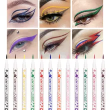 Макияж qibest жидкая подводка для глаз Карандаш Сексуальный водонепроницаемый долговечный черный красный цвет бровей жидкая подводка для глаз Косметика для глаз для женщин