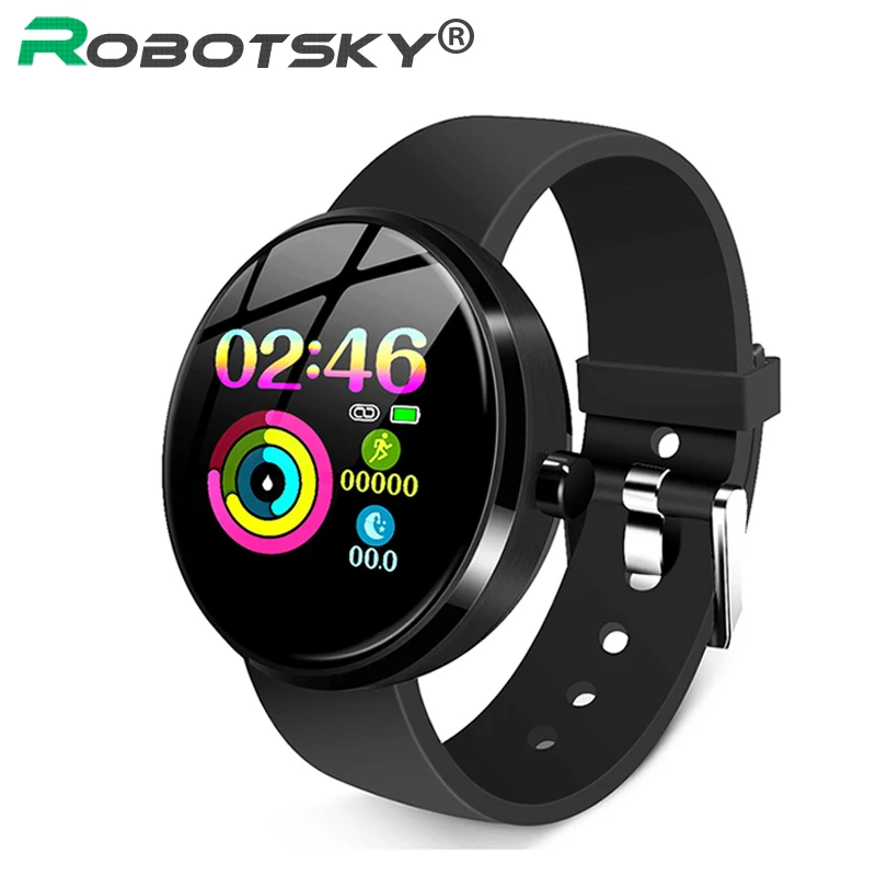 

Robotsky DM78PLUS Smart Watch Women 1.22 Inch Color Display Fitness Bracelet Heart Rate Monitor IP68 Waterproof Smartwatch Men
