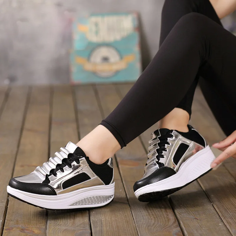 Automne 40 Rond Black Femme Appartements Femmes Taille Printemps Silver On Grand white 35 Casual Slip 2017 Bout Hee Plate black Argent Xwd4285 forme Chaussures red X0X4Uqn