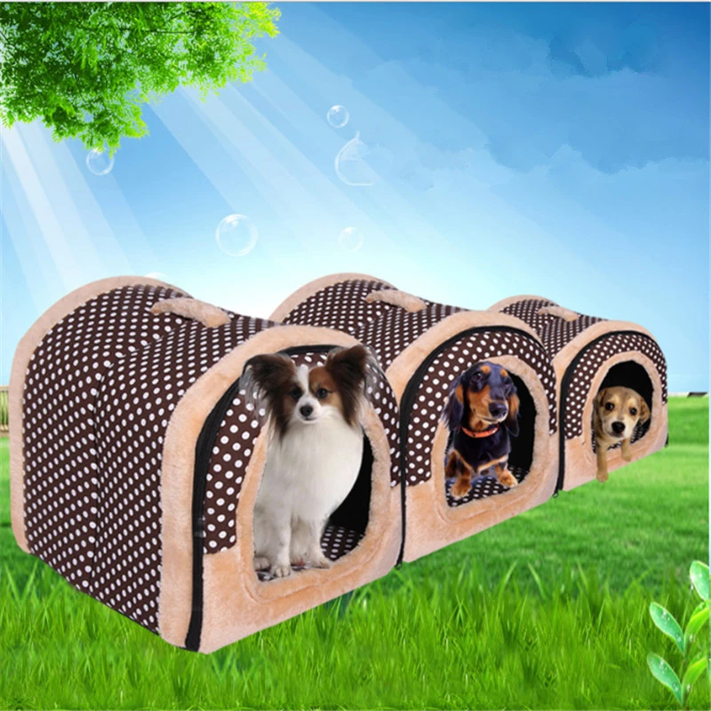Pet Cat Igloo кровать маленькая собака мягкая Met House Водонепроницаемая покрытая 1 шт. (S M