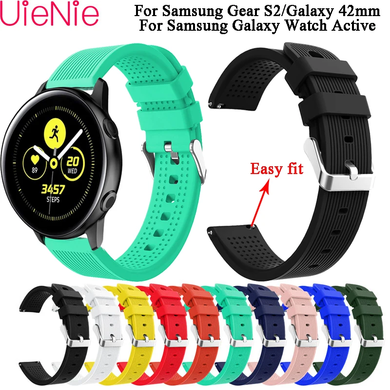 Ремешок 20 мм для Samsung Gear S2/Galaxy 42 браслет смарт часов samsung Galaxy Active frontier/classic|Ремешки