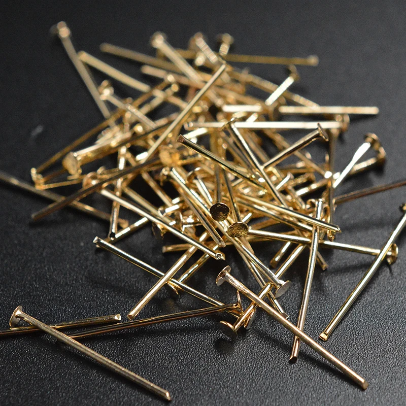 FLTMRH 50pcs 60x0.7mm Flat Head Pins Metal Pin Agu lhas Para Artesanato